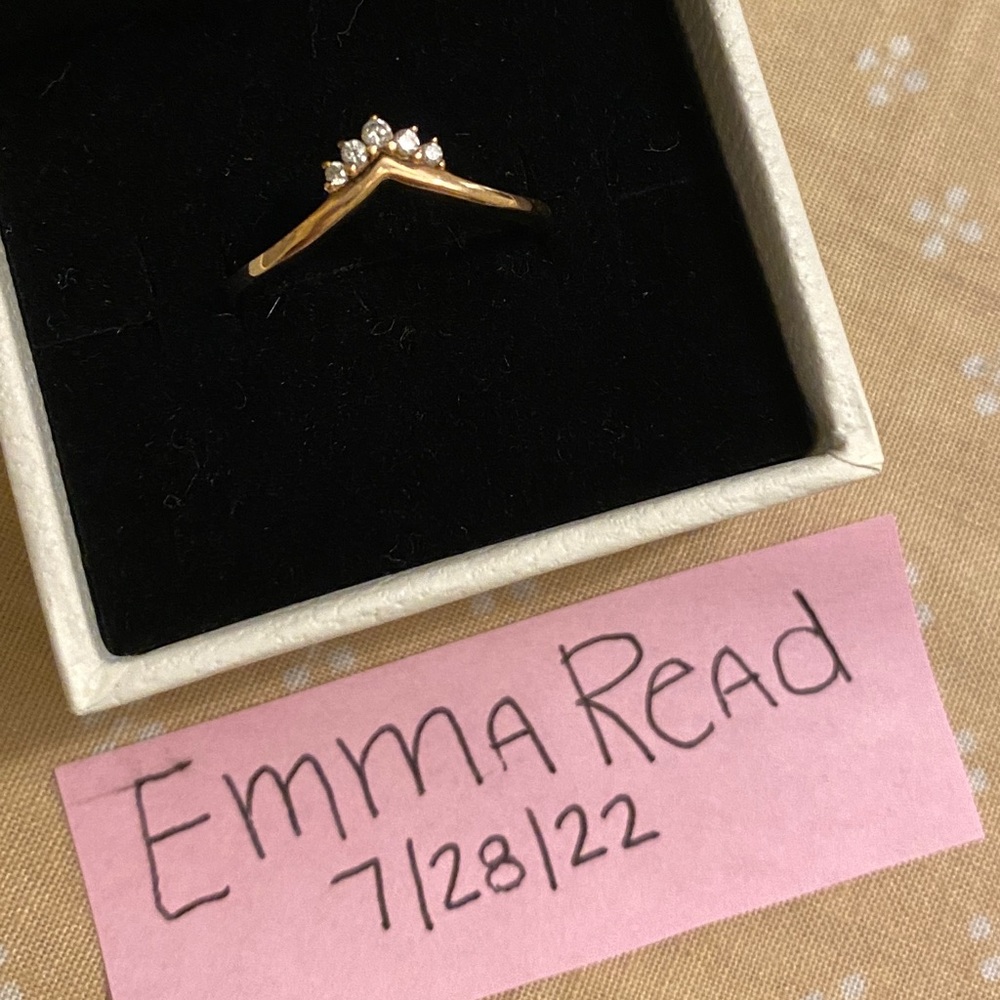 Pandora Rose Gold Tiara Wishbone Ring